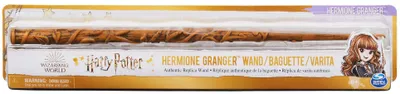 A Harry Potter Hermione Granger wand in its packaging.