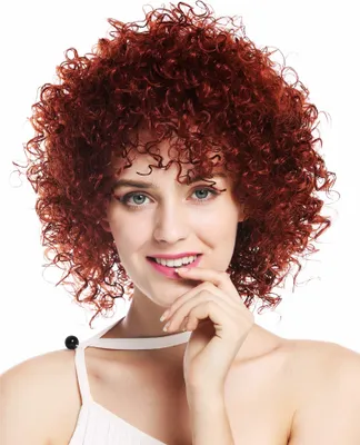Produktbild von WIG ME UP Perücke kurz voluminös gelockt Kupfer Rot VK-11-350