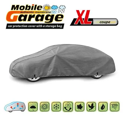Productafbeelding van Hoogwaardige conische beschermhoes voor coupés, serie Mobile Garage, maat XL: 440–480 cm × 115–125 cm