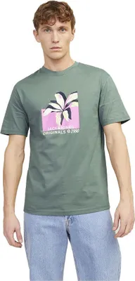 Produktbild von Jack & Jones Tampa Aop Branding Kurzarm-t-shirt Grün L Mann Grün L