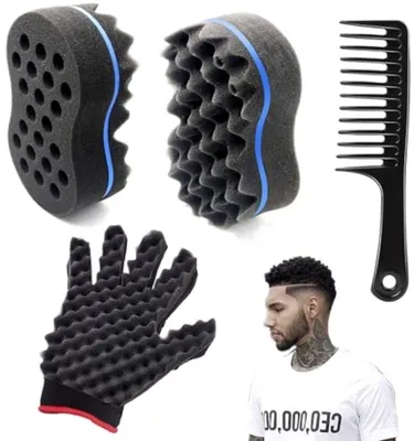 Produktbild von PromoHome® Lockenwickler-Set – 3-teilig Stylingwerkzeug für Locken und Dreads, Schwarz
