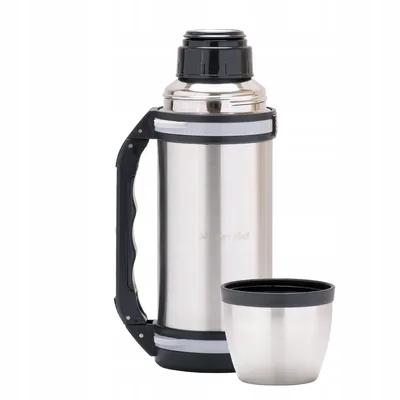 Obrázek produktu pro Nerezová vakuová termoska s uchem 1,0 l KAMILLE KM-2090