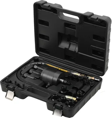 Produktbild von Diesel-Injektorentferner, luftbetriebenes Design, 20-30 Nm Drehmoment, umfassendes Adapterset