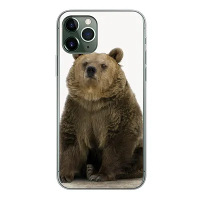 Produktbild von MuchoWow® Handyhülle Schutzhülle Hülle für iPhone 11 Pro Braunbär - Tiere - Bär - Niedlich - Jungen - Mädchen Silikon Softcase Handy Hülle - Handy