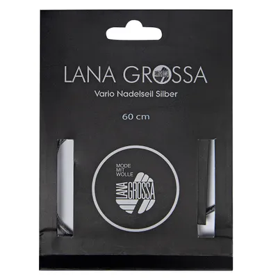 Produktbild von Lana Grossa Nadelseil drehbar 60cm | Edelstahl