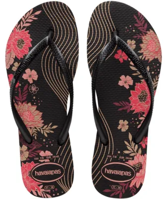 Productafbeelding van Havaianas dames slippers, model Slim, gemaakt van biologisch katoen