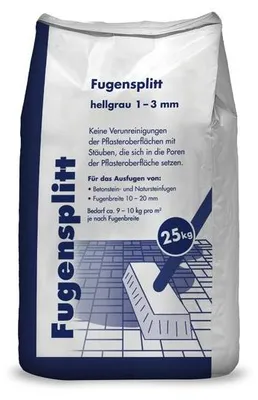 Produktbild von Fugensplitt Hellgrau 1-3 mm 25 kg