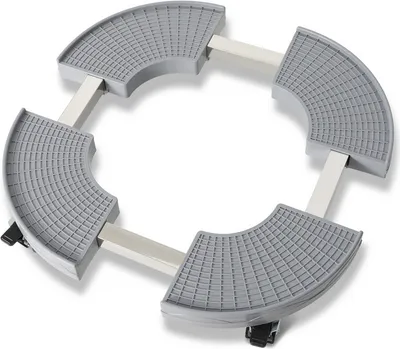 Image de TolleTour TolleTour Rouleau pour plantes Rouleau pour fleurs Dessous-de-plat mobile Gris