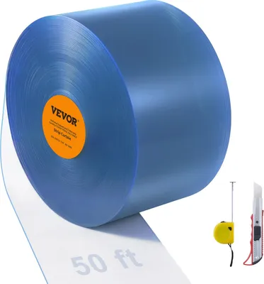 Productafbeelding van 1524x20 cm Strepen gordijn, lamellen gordijn, zacht PVC, meterwaren, 2 mm
