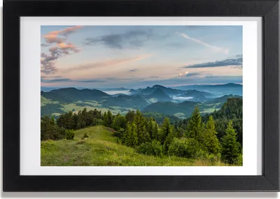 Produktbild von Bild 30x20 MDF-Rahmen, Wandkunst Panorama der Pieniny