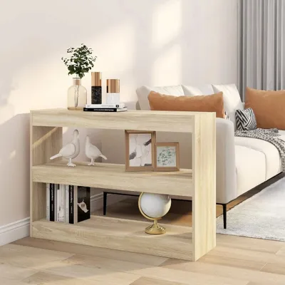 Produktbild von vidaXL Bücherregal/Raumteiler Sonoma Eiche 100x30x72 cm - Bücherregal - Bücherregale - Bücherschrank - Lagerregal