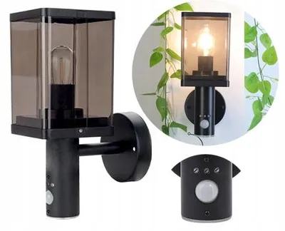 Produktbild von GOLED Außenwandleuchte mit Sensor, Rauchglas, E27