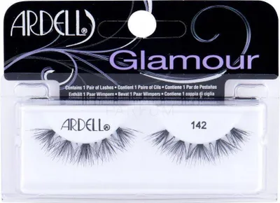 Zdjęcie produktu dla Ardell Glamour Sztuczne Rzęsy Black 142, 100% Prawdziwe Włosy