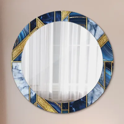 Produktbild von Spiegel - Mirror zum Wandspiegel Schlafzimmer – Schminkspiegel- modern marmor- Ø70cm