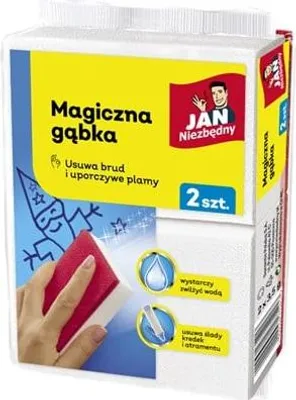 Produktbild von 2 Stück Magische Melaminschaum-Schwämme mit Radiergummi-Effekt, reinigen nur mit Wasser