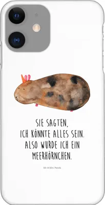Produktbild von Mr. & Mrs. Panda Iphone 11 Handyhülle Einhorn Meerschweinchen - Weiß - Geschenk, Unicorn, Meerschwein, Handy Schutzhülle, Meerhörnchen, Einhörner, Cover, Case