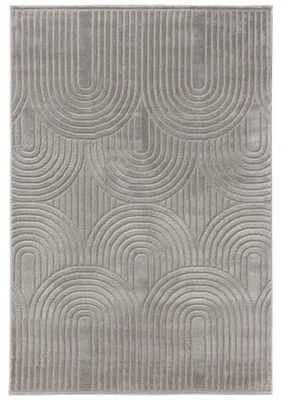 Produktbild von Teppich Claire Grau 200x300 cm Wohnzimmer Rechteckig Muster Modern Kurzflor benuta Skandinavisch