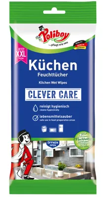 Obrázek produktu pro Kuchyňské vlhčené ubrousky Poliboy XXL 24 kusů