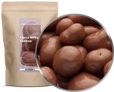 Produktbild von CrackersCompany Schoko-Milch-Cashews (Choco Milky Cashew), ZIP-Beutel 700 g