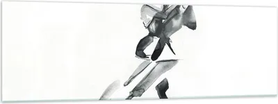 Produktbild von Bilder auf glas - Einteilig - Tango Zeichnen Schwarzweiß - 160x50cm - Glasbilder - Wandbilder - Bilder - Wanddekoration aus Glas - Glas Bilder - Wandbild auf Glas - GAB160x50-4300