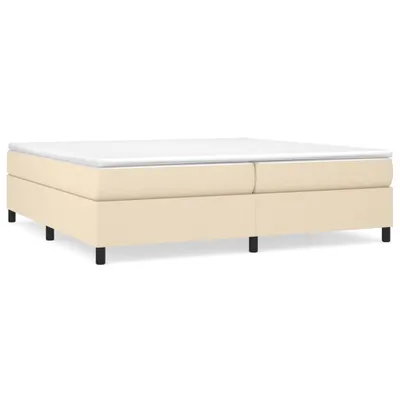 Produktbild von vidaXL Boxspringbettgestell Creme 200x200 cm Stoff