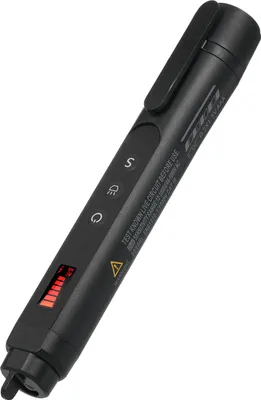 Produktbild von Beruehrungsloser Spannungspruefer, Wechselspannungspruefstift, Dual-Bereich, 12 VšC1000 V/48 VšC1000 V, einstellbare Empfindlichkeit, LCD-Bildschirm, LED-Taschenlampe, Alarmmodus, Live/Null-Draht-Beurteilung
