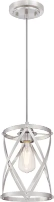 Image de Suspension à une flamme Isadora nickel brossé