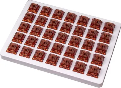 Obrázek produktu pro Spínač mechanické klávesnice Keychron Gateron Phantom Brown Switch Sada 35 kusů