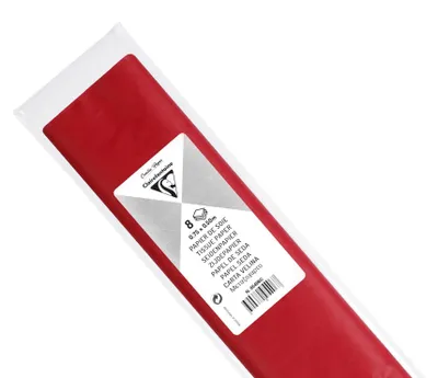 Immagine prodotto di Clairefontaine 95406C Clairefontaine Seidenpapier, (B)500 x (H)750 mm, rot