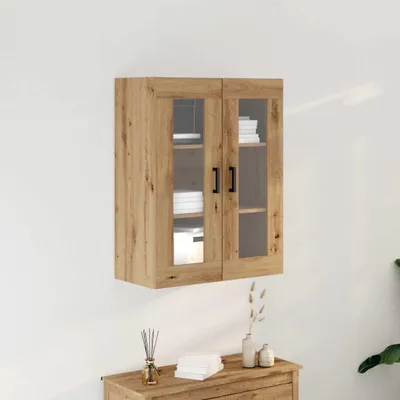 Image de vidaXL Armoire murale Artisan-Chêne 69,5 x 34 x 90 cm Bois composite