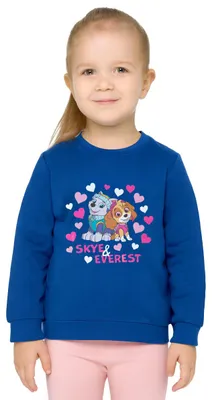 Produktbild von Paw Patrol Pullover für Mädchen - Skye & Everest Kinder Sweatshirt Oberteil Blau 110-116