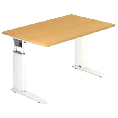 Produktbild von UNDA 12 W - 120 x 80 höhenverstellbar Buche/Weiß