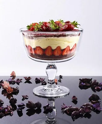 Transparente Tortenständer 22,5 x 22,5 cm für Patisserie