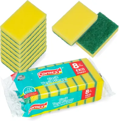 Obrázek produktu pro Univerzální kuchyňská drátěnka Houbičky na mytí nádobí Sada 8 kusů