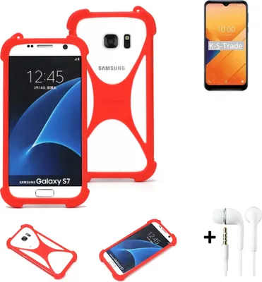 Produktbild von Handy-hülle + Kopfhörer kompatibel mit Wiko Y81 Schutz-hülle Bumper Silikon Schutz Hülle Cover Case Silikoncase Silikonbumper TPU Softcase