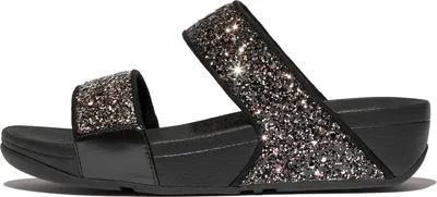Produktbild von FitFlop Lulu Multi-Tonal Glitter Slides Black Multi Größe EU 40