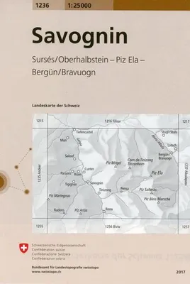 Produktbild von Swisstopo 1 : 25 000 Savognin