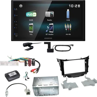 Produktbild von Kenwood DMX-125DAB Bluetooth MP3 USB DAB+ Einbauset für Hyundai i30 GD GDH