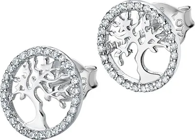 Produktbild von LOTUS Silver Ohrstecker Damen Lebensbaum 925 Sterling Silber Ohrringe LP1778-4/1 hochwertiger Marken-Schmuck ideal als Geschenkidee für Geburtstag Hochzeit inklusive Originalverpackung D2JLP1778-4-1