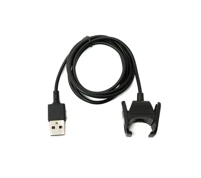 Obrázok produktu pre SYSTEM-S USB 2.0 kábel 99 cm pre Fitbit Charge 3 Smartwach v čiernej farbe