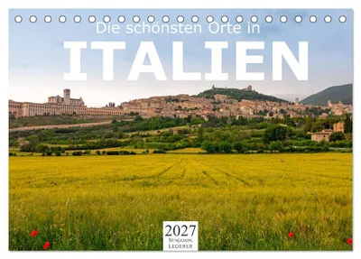 Produktbild von Die schönsten Orte in Italien. (Tischkalender 2027 DIN A5 quer), CALVENDO Monatskalender