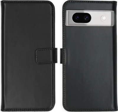 Zdjęcie produktu dla Selencia Etui z prawdziwej skóry dla Google Pixel 8a - czarny
