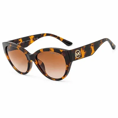 Image de Lunettes de soleil Michael Kors en acétate de couleur marron.