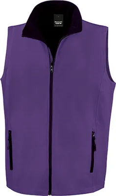Produktbild von Result Core R232M | Herren Soft Shell Bodywarmer / Wasserabweisend, atmungsaktiv - Farbe: Purple/Black - Größe: 3XL
