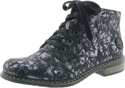 Produktbild von Rieker Damen Stiefeletten Schnürboots 51231-90, Größe:37 EU, Farbe:Schwarz