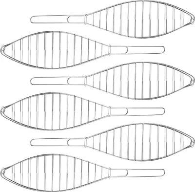 Produktbild von Grillständer für BBQ-Fisch, Edelstahl, 42x9 cm, silber