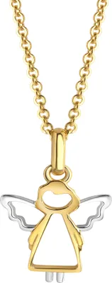 Produktbild von Celesta Silber Halskette 375/- Gold 42+3cm mehrfarbig ohne Stein 371350082-2
