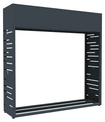 Produktbild von Westmann Strukta Metall Kaminholzregal mit Pflanzkasten