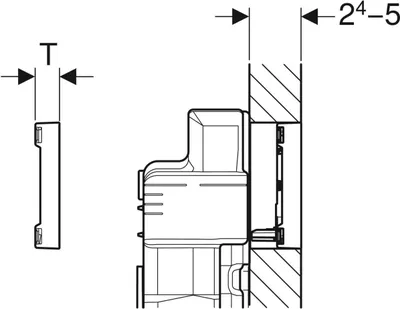 Produktbild von Geberit 115640JL1 Sigma60 BetPl., für 2-Mengen-Spülung