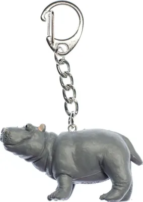 Produktbild von Nilpferd Hippo Schlüsselanhänger Miniblings Anhänger Schlüsselring Zoo Gummi